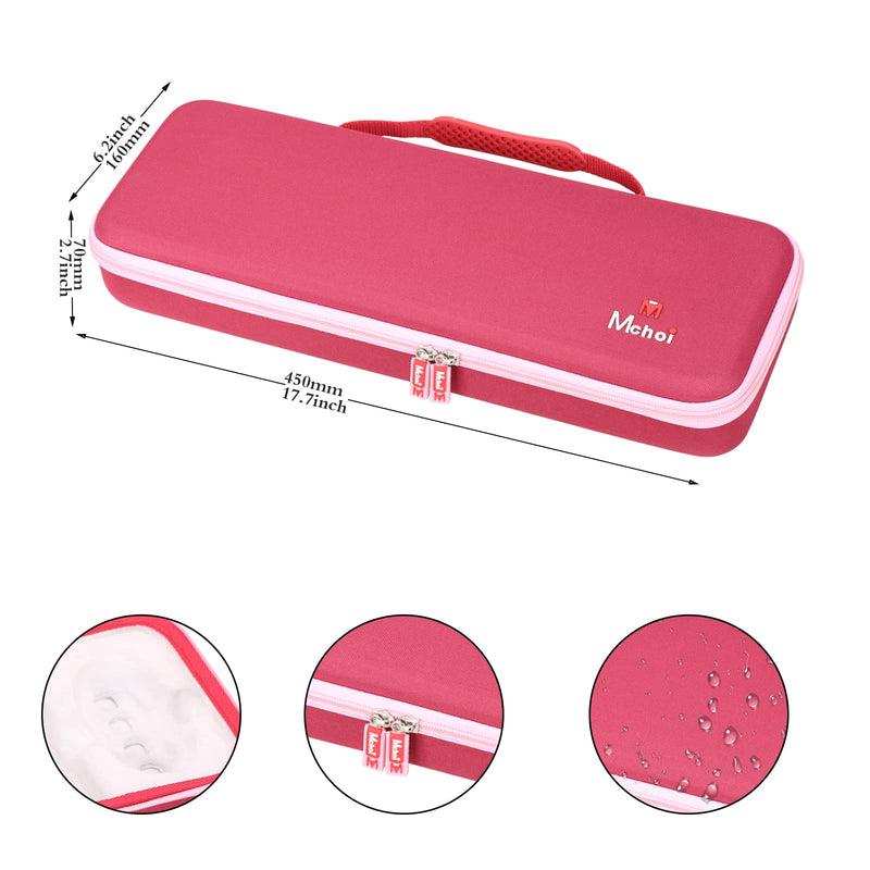 [Australia - AusPower] - Mchoi Hard Carrying Case for Logitech POP Keys Mechanical Wireless Keyboard, Pink, Case Only 