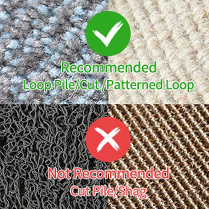 [Australia - AusPower] - Floor Cable Covers,20 Feet Cord Cover Wire Protector Velcro Cable Cover Wire Storage Cover Used to Protect The Cable and Prevent Tripping Over The Cords (Carpet) Carpet 