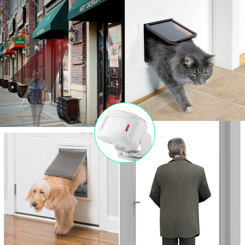 [Australia - AusPower] - HENDUN Wireless Motion Sensor Door Chime 2 Receiver & 2 Transmitters with Remote 