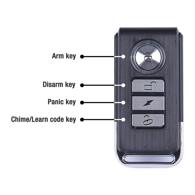 [Australia - AusPower] - Vibration Sensing Bike Alarm with Remote, 113db Loud Bicycle Alarm System Anti Theft, Wireless Motorcycle Alarm for Electric Bike Tricycle Mobility Scooter Vehicles Ebike for Cycling Security 2 Pack 