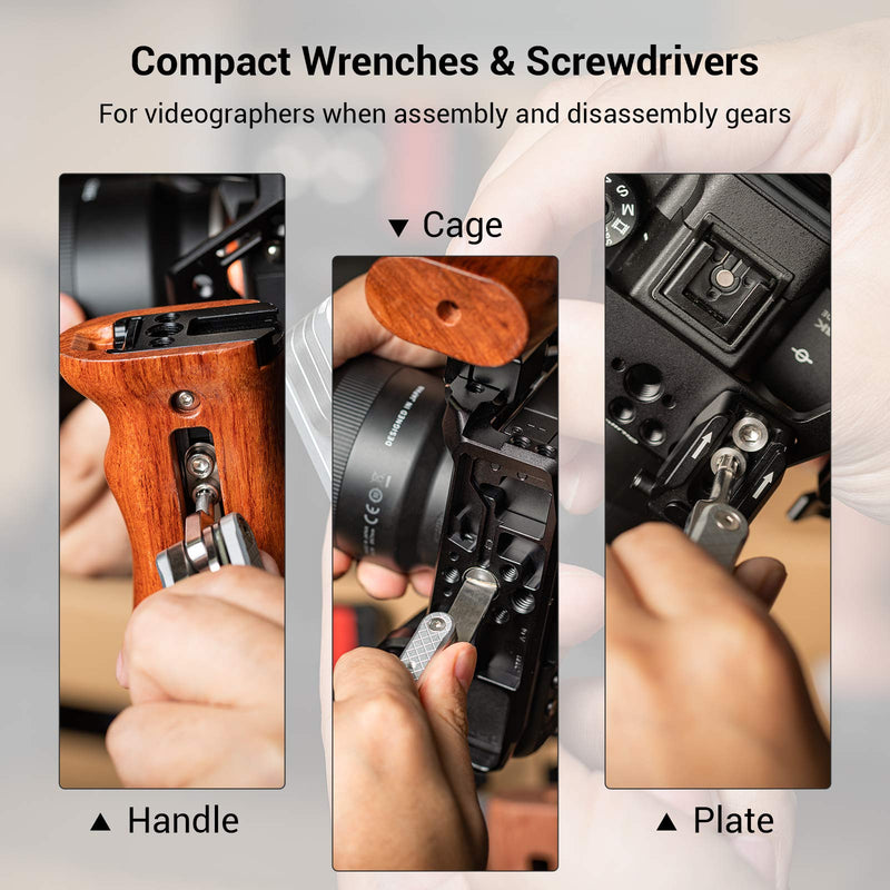[Australia - AusPower] - SMALLRIG Folding Tool Set with Screwdrivers and Hex Key Wrenches, Tool Set with Seven Functional Tools Included - 2213 