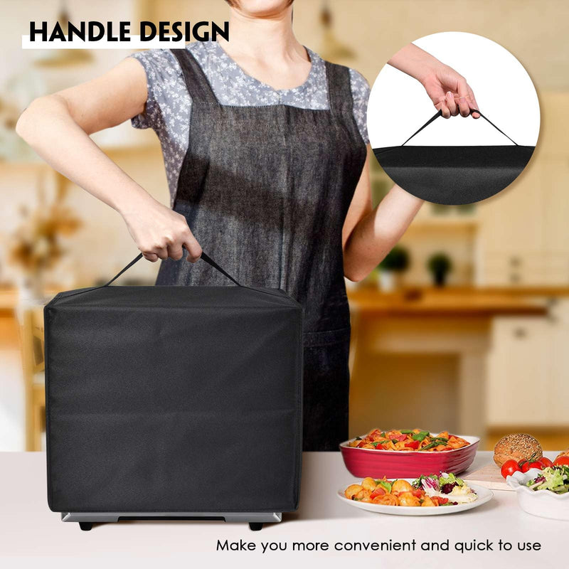 [Australia - AusPower] - Heat-Resistant Nylon Waterproof Dust Cover for Cuisinart TOA-60 Convection Toaster Oven Airfryer, for Instant Pot Duo Crisp 11-in-1 Air Fryer, Electric Pressure Cooker 6 Quar (16.53X16.53X14.96 IN) 