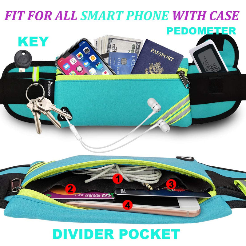 [Australia - AusPower] - Running Belt Waist Pack Bag,Workout Gear,Gym Fitness Fanny Pack for Phone,Cell Phone Holder for Running,Jogging Pocket Belt for Women & Men,Running Accessories Compatible with iPhone 13 12 pro(Blue) Blue 