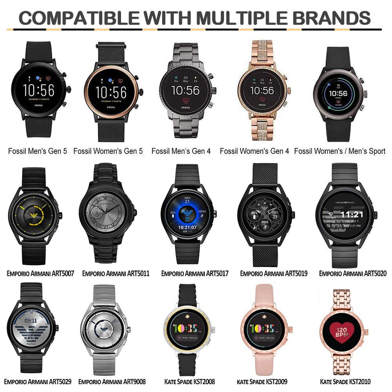 [Australia - AusPower] - leQuiven Watch Charger Compatible with Fossil Gen 5, Gen 4, Smart Watch Charging Stand for Fossil, Diesel, Kate Spade, Puma, Armani, Michael Kors and More, Must Have Smartwatch Accessories 