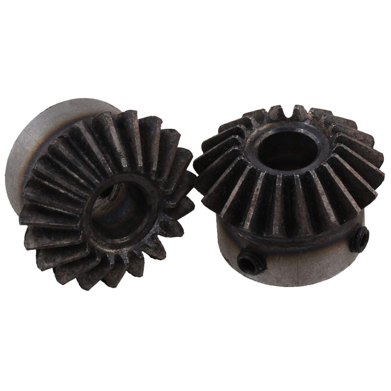 [Australia - AusPower] - CNBTR 45 Steel 1.5 Modulus Silver 10mm Hole Diameter Tapered Bevel Gear Wheel 20 Teeth Pack of 2 