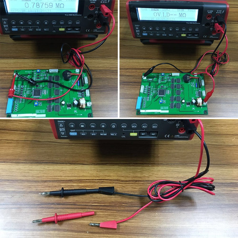 [Australia - AusPower] - Micsoa Multimeter Leads, Electrical Test Lead Kit - Banana to Alligator Clips, Banana to Banana Plugs, Banana to Plounger Mini Hooks Multimeter Leads Set（3 Pair） 