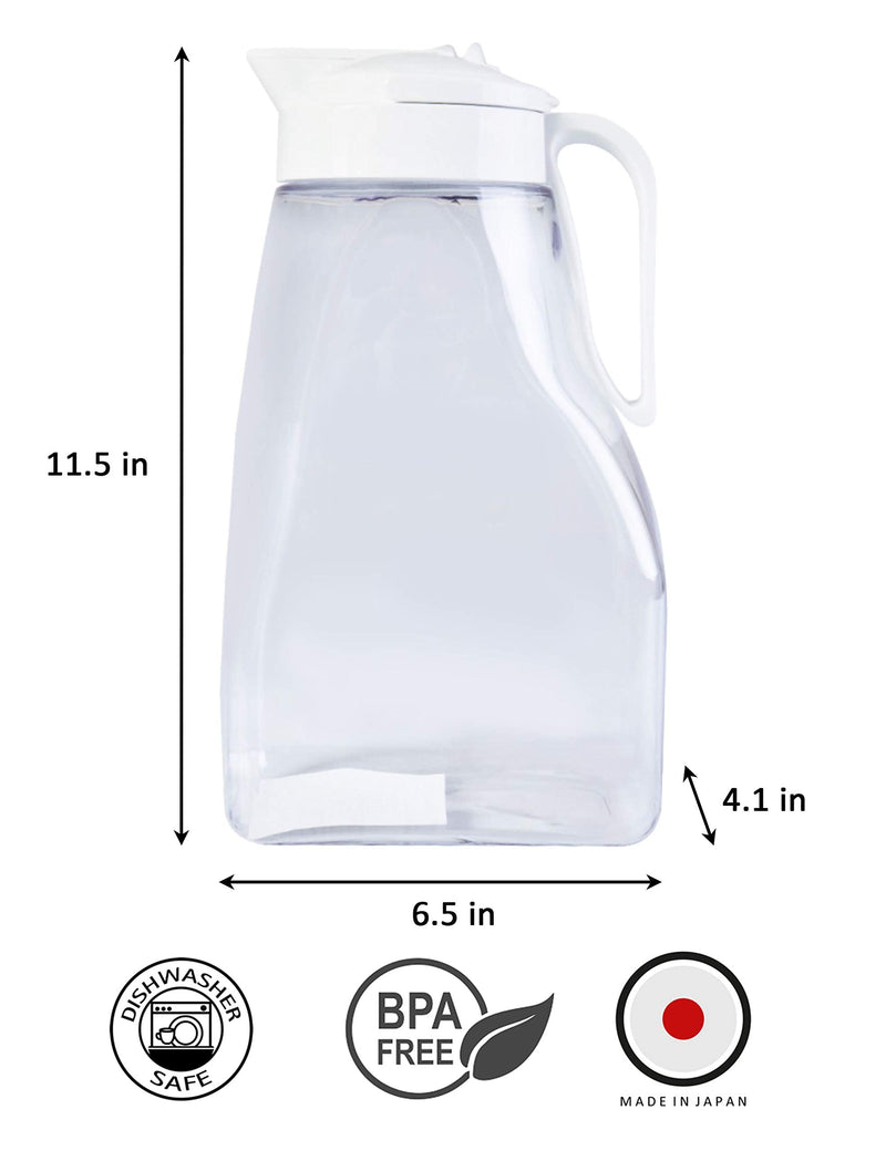 [Australia - AusPower] - Airtight Pitcher with Top Handle | 3.1QT (99oz) for Water, Coffee, Tea, & Other Beverages | Leak Proof & Space Saving, Dishwasher Safe | Made in Japan 3.1QT (99oz) 