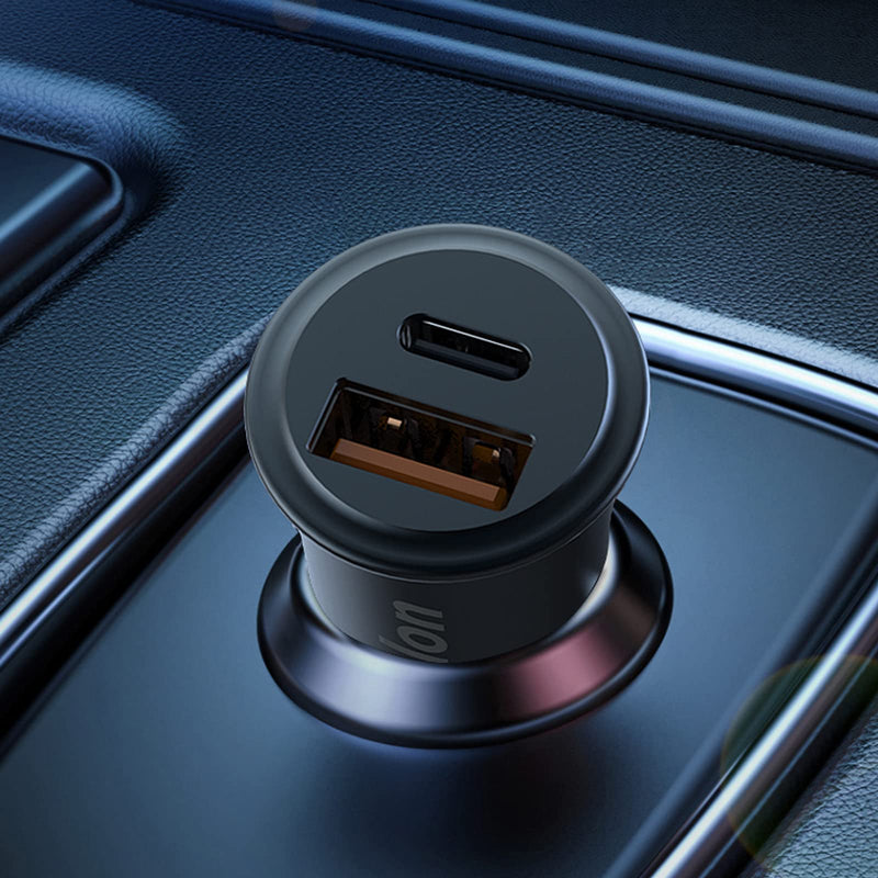 [Australia - AusPower] - USB C Car Charger,Bralon 38W PD3.0 & QC4.0 All Metal Dual Fast Car Charger Adapter Compatible with Phone 12/12 Pro(Max)/12 mini/12/11/11 Pro(Max)/XS/XR/X/8,G.alaxy N.ote S10 S9 S8 S7,Pad&More 