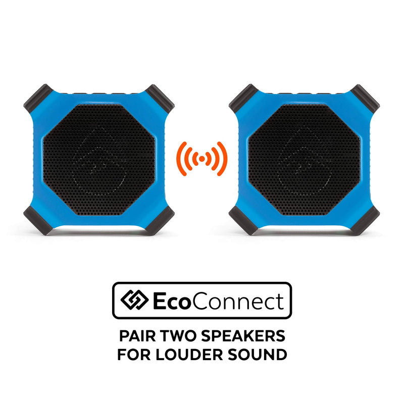 [Australia - AusPower] - ECOXGEAR EcoEdge GDI-EXEDGE302 Rugged Waterproof Floating Portable Bluetooth Wireless 20 Watt Smart Speaker with Built-in Bottle Opener (Electric Blue) 