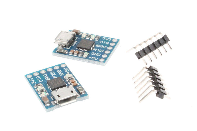 [Australia - AusPower] - NOYITO CP2102 Micro USB to TTL Serial Module UART 6 Pin Serial Converter STC Downloader (Pack of 2) 