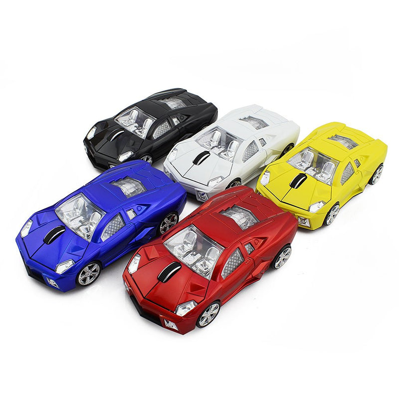 [Australia - AusPower] - ECOiNVA Wireless Sports Car Mouse Computer Mice Shiny Surface 2.4GHz Mouse (Red) Red 
