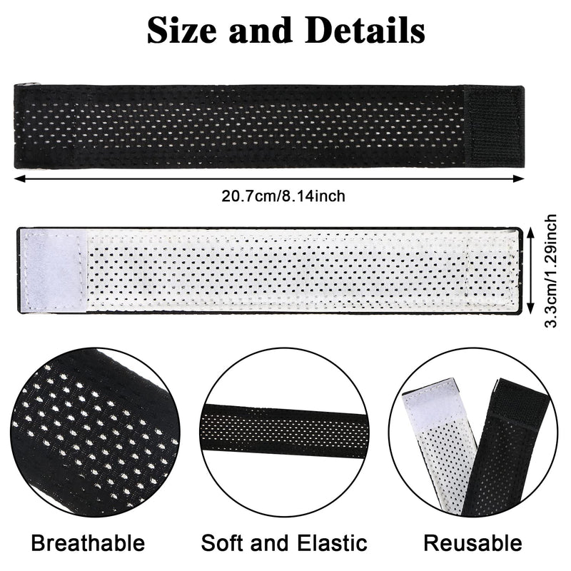 [Australia - AusPower] - DREMISI 4 Pcs Jersey Sleeve Bands Softball Sleeve Holders Soccer Sleeve Ties Scrunchie Holder Roll Up Holder Sports Sleeve Straps with Hook and Loop Fasteners for Shirts Sports Activities Boy Girl 
