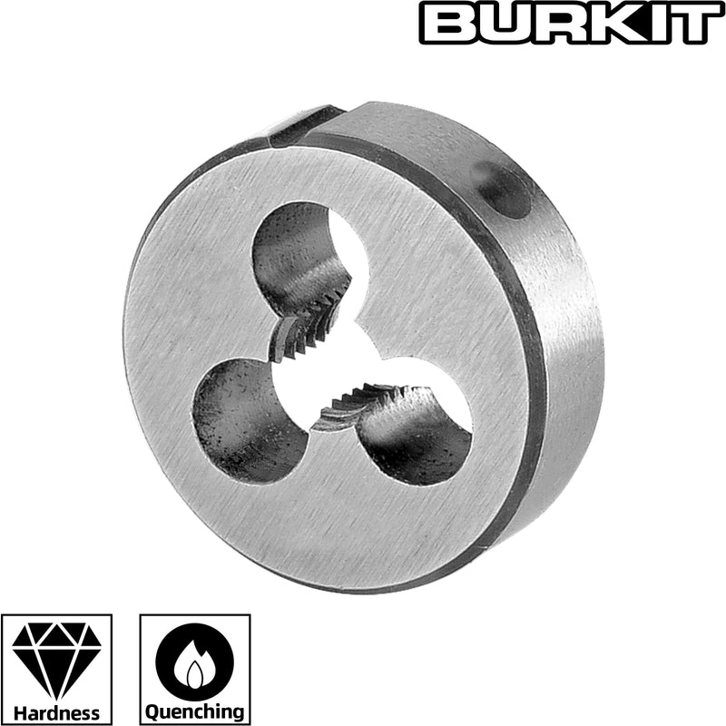 [Australia - AusPower] - Burkit 2pcs Metric M3 Round Threading Die, M3 x 0.5 Machine Thread Die Right Hand 