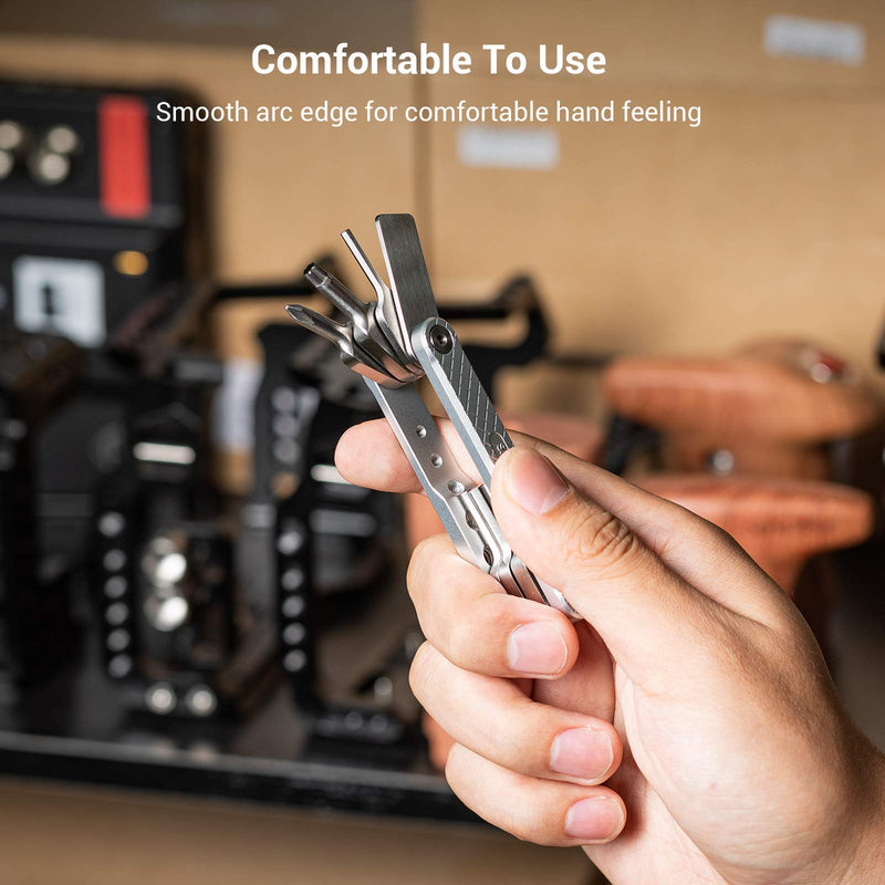 [Australia - AusPower] - SMALLRIG Folding Tool Set with Screwdrivers and Hex Key Wrenches, Tool Set with Seven Functional Tools Included - 2213 