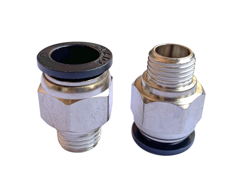 [Australia - AusPower] - 1/4" PT Male Thread 12mm Straight Pneumatic Push in Quick Fitting Connectors for PETF Tube 10Pcs 12mm 1/4" 