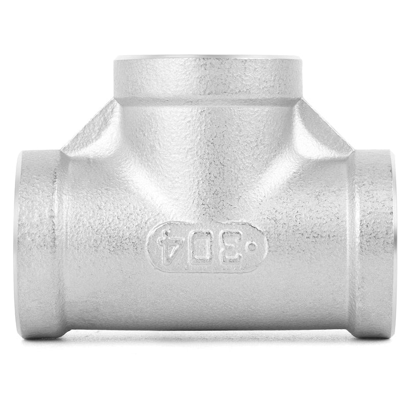[Australia - AusPower] - TAISHER 2PCS Stainless Steel Tee Pipe Fittings, 3/4" x 3/4" x 3/4" NPT Female Pipe Fittings 3/4 Inch NPT 