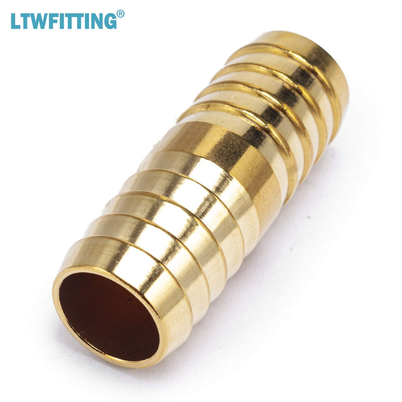[Australia - AusPower] - LTWFITTING Brass Barb Splicer Mender 3/4-Inch ID Hose Fitting Air Boat Fuel Hose Joiner(Pack of 5) 