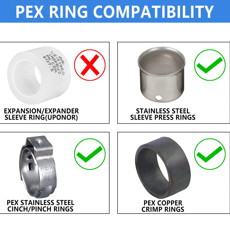 [Australia - AusPower] - (Pack of 5) EFIELD Pex 3/4" x 1/2" Female NPT Thread Adapter Crimp Fitting (Lead Free) 