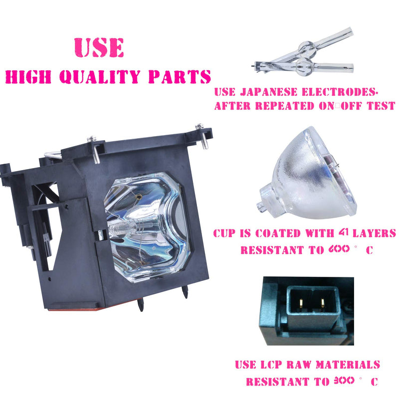 [Australia - AusPower] - ZECARFA LMP-H200 Replacement Lamp Bulb for Sony VPL-VW40 VPL-VW50 VPL-VW60 Projector Lamp with Housing 