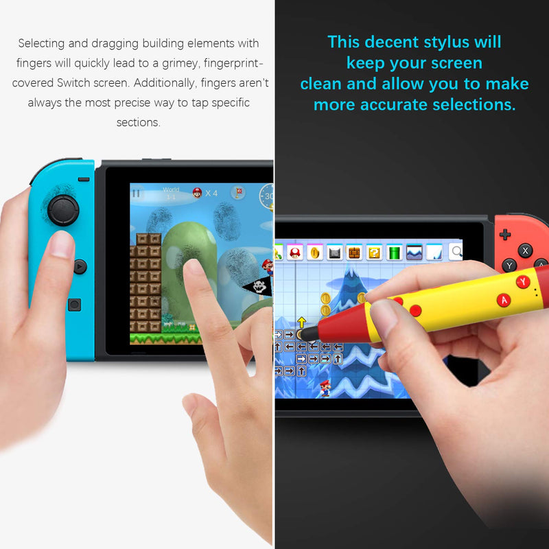 [Australia - AusPower] - DarkWalker Stylus Touch Pen Wireless Bluetooth Game Controller, Stylus for Nintendo Switch Super Mario Maker 2 