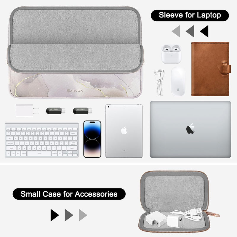 [Australia - AusPower] - ARVOK 15 15.6 16 inch Laptop Sleeve for MacBook Pro 15 inch/MacBook Pro 16 inch Water-Resistant Laptop Case Notebook Computer/Tablet Pouch Cover for HP/Dell/Lenovo/Asus/Acer/Samsung with Extra Bag 15-15.6 inch Ink Painting 