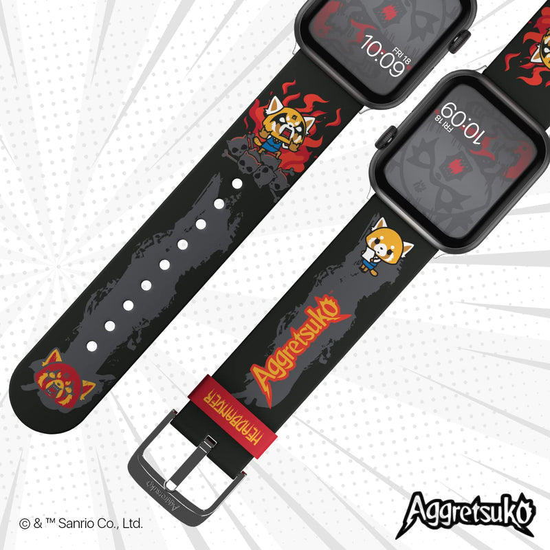 [Australia - AusPower] - Aggretsuko – Heavy Metal Smartwatch Band - Officially Licensed, Compatible with Every Size & Series of Apple Watch (watch not included) 