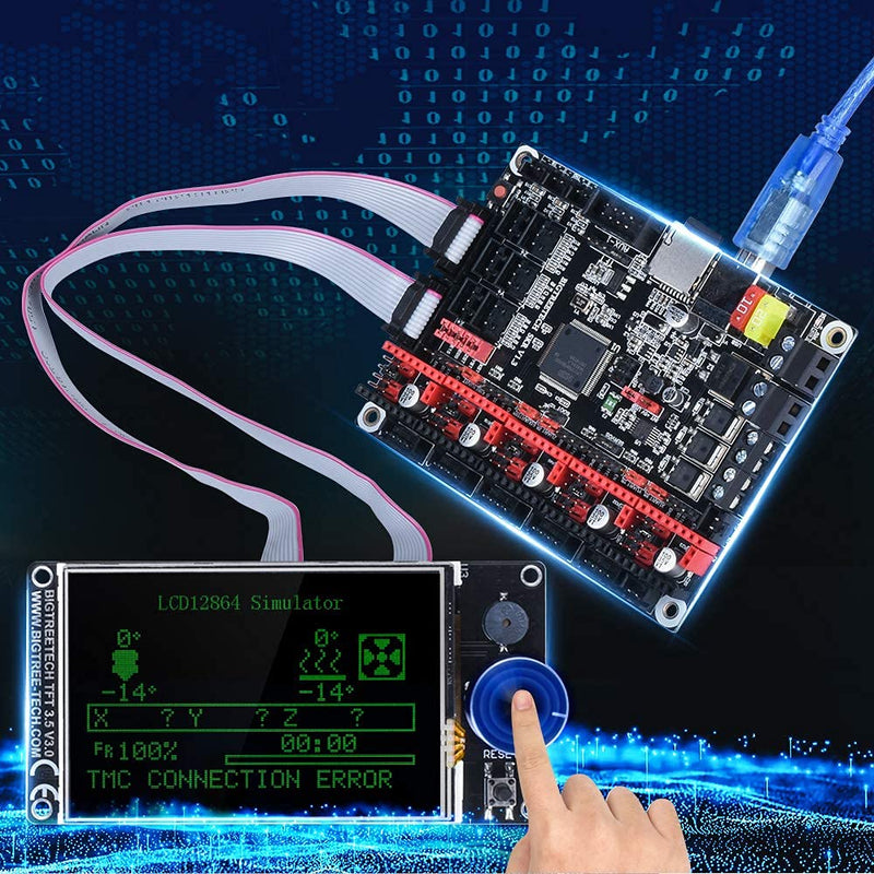 [Australia - AusPower] - BIGTREETECH Direct TFT35 V3.0 Upgrade Touch Screen Controller Display with WiFi Port for SKR Mini E3 and SKR E3 3D Printer Motherboard 