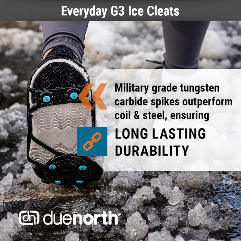[Australia - AusPower] - Due North Everyday G3 Ice Cleat for Walking and Running on Snow and Ice (1 Pair) 