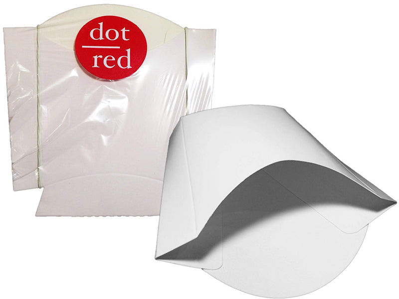 [Australia - AusPower] - Dot Red - 50ct Kids Paperboard Snack Cup - Collapsible Disposable Party Favor Container, French Fry Scoop, Paper Popcorn Tub 