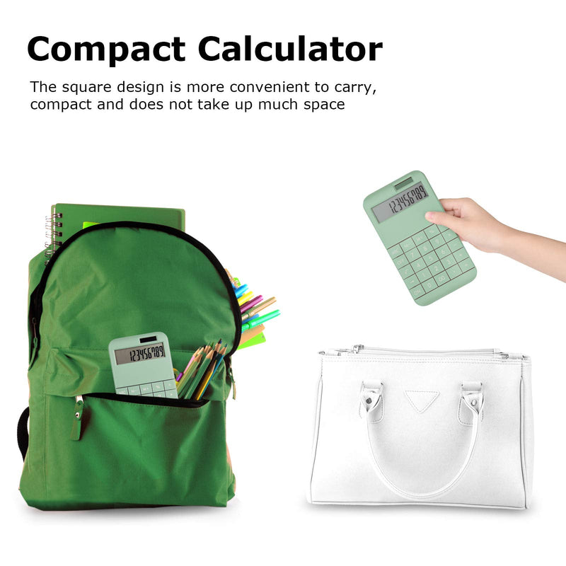 [Australia - AusPower] - EooCoo Basic Standard Calculator 12 Digit Desktop Calculator with Large LCD Display for Office, School, Home & Business Use, Modern Design - Green 