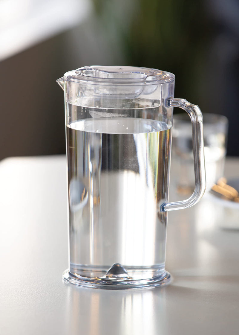 [Australia - AusPower] - Ideal Settings 30164000 Water Pitcher with Lid, BPA-Free, 64 ounces, Half Gallon, Clear, Dishwasher safe 