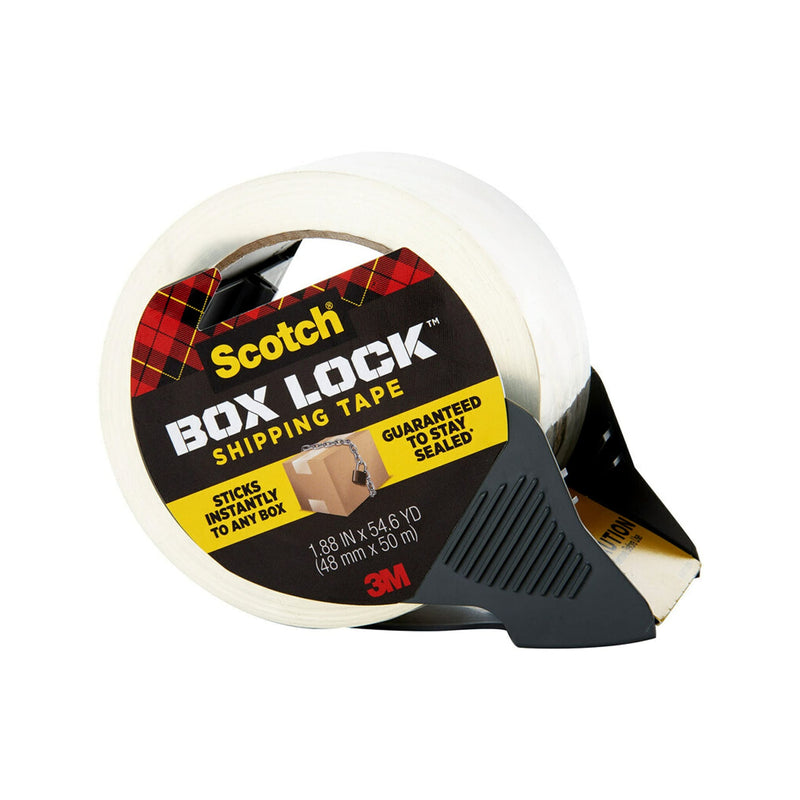 [Australia - AusPower] - Scotch Box Lock Packaging Tape, 2 Rolls with 1 Refillable Dispenser, 1.88 in x 54.6 yd, Extreme Grip, Sticks Instantly to Any Box 