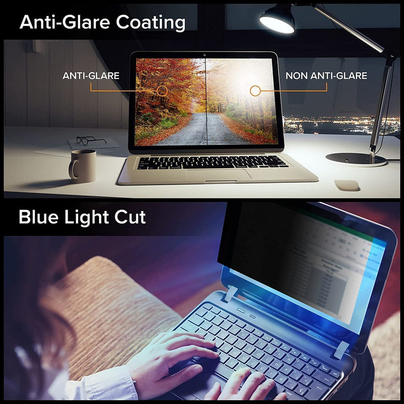[Australia - AusPower] - Laptop Privacy Screen 14 Inch,PYS Privacy Screen Protector for 14In Laptop 16:9 Aspect Ratio,Anti Glare/Blue Light/Scratch Compatible with Lenovo/HP Envy/Dell/Acer/Samsung/Asus/Toshiba laptop 14 inch Black 