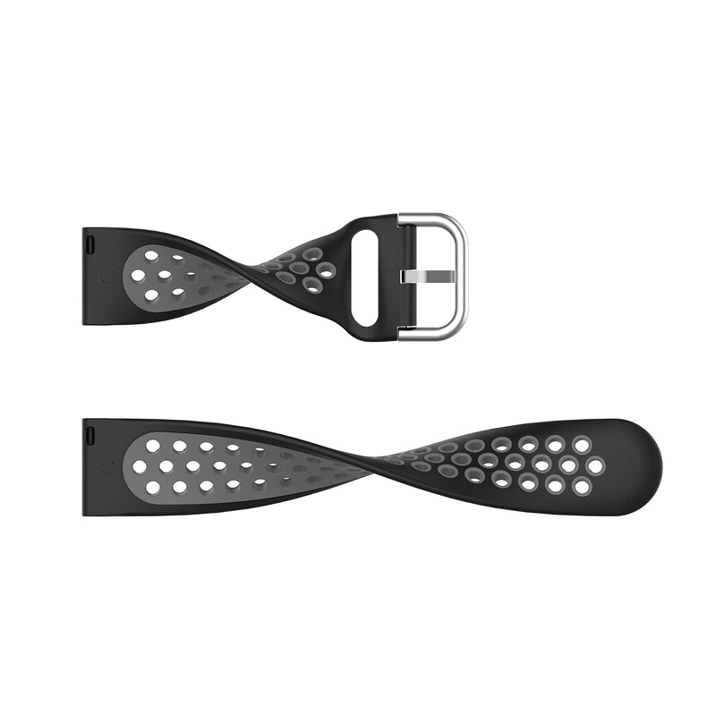 [Australia - AusPower] - Bossblue Replacement Bands for Fitbit Versa2 / Versa / Versa Lite Fitness Smartwatch Accessories Watch Strap Band (Black_gray) Black_gray 