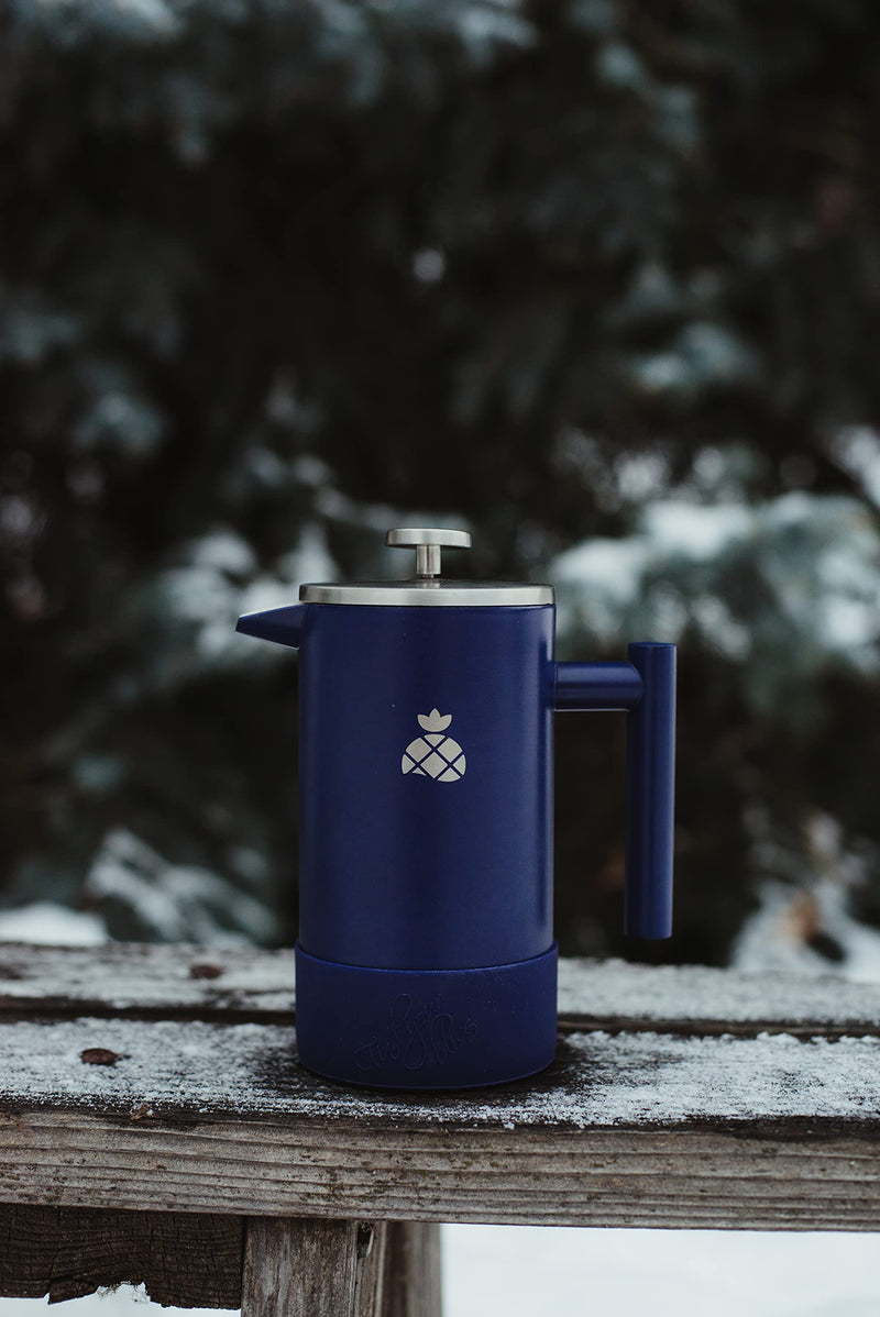 [Australia - AusPower] - Protective Silicone Sleeve for Stainless Steel French Press by JOMO (Blue) Blue 