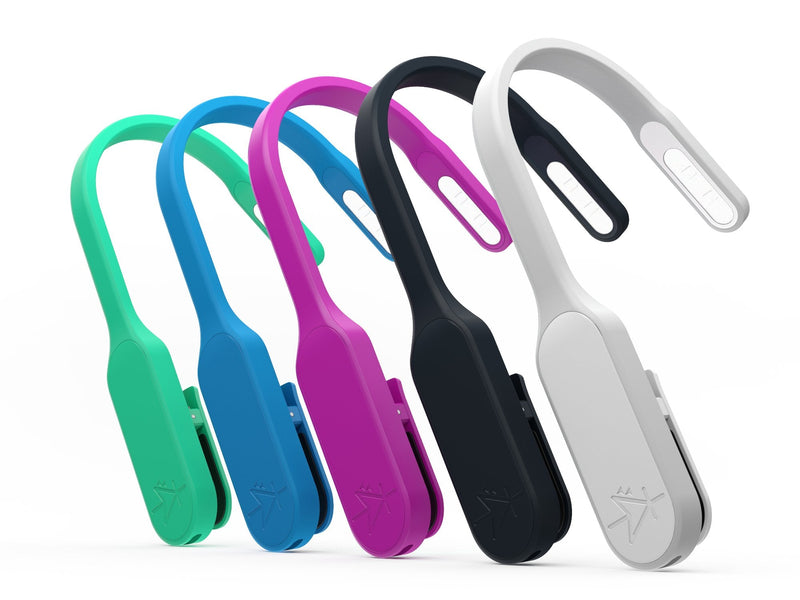 [Australia - AusPower] - The Original Mighty Bright Recharge Clip On Rechargeable Book Light Reading Light, Warm Eye Care LEDs, Flexible, Durable, Dimmable, Perfect for Kids, Bookworms, Reading in Bed, Lasts 60 Hours (Black) Black 
