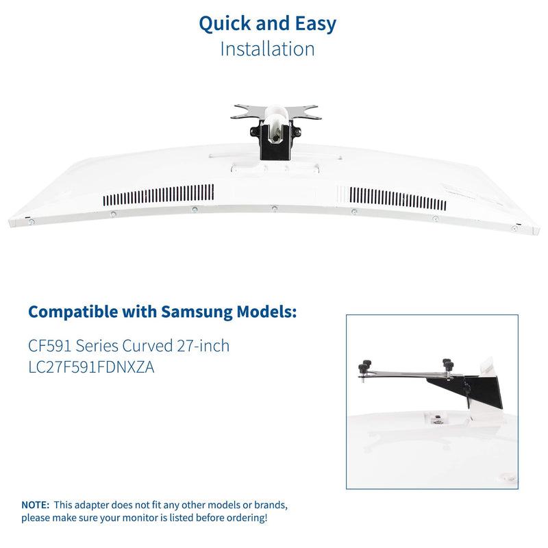 [Australia - AusPower] - VIVO VESA Adapter Plate Bracket Designed for Samsung CF591 Series Monitors, Curved 27 inch LC27F591FDNXZA, MOUNT-SG02CF 