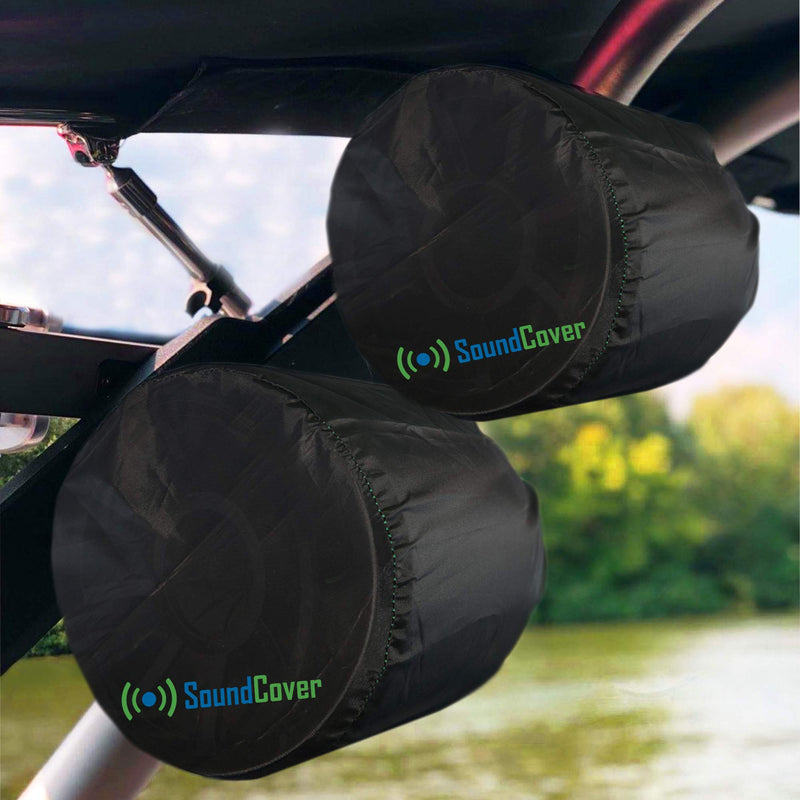 [Australia - AusPower] - 2 Medium Boat Speaker Covers for 6.5" Round & 6X9 Oval Marine ATV Wakeboard Tower Pod Speakers – Will fit Boss Audio, MCM Custom Audio, Rockville Marine Speakers, Check Dimensions Before Ordering 