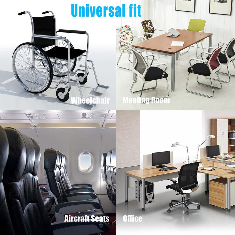 [Australia - AusPower] - Memory Foam Chair Armrest Pad, Comfy Office Chair Arm Rest Cover for Elbows and Forearms Pressure Relief(Set of 2) soft polyesterArmrest Pad S 
