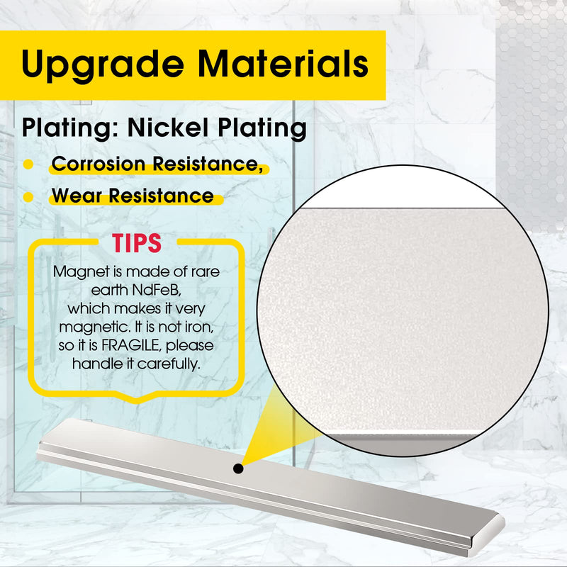 [Australia - AusPower] - Shower Door Magnet - 2-1/2" Replacement Magnets for Sliding and Swing Shower Doors, Suitable for Glass Doors 