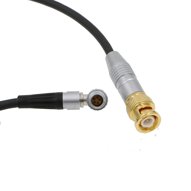 [Australia - AusPower] - Uonecn Time Code TC Cable BNC Male to Right Angle 0B 5 Pin Male for ARRI Alexa Sound Device 39'' 