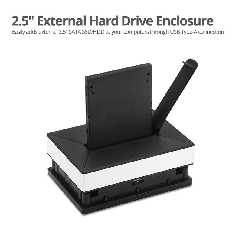 [Australia - AusPower] - SIIG USB 3.0 External Hard Drive Storage Enclosure (USB to SATA Docking Station) with 2TB+ Drive Support for 2.5 Inch HDD SSD-Included USB 3.0 Type-A to Micro B Cable (JU-SA0V11-S1) 