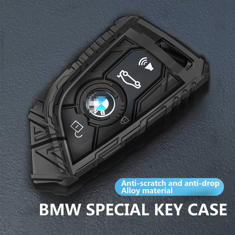 [Australia - AusPower] - Car Key Case Luxury Blade Shape Key Case Shell Entry Key Cover (Black) black 