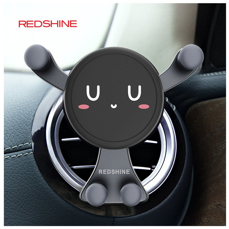[Australia - AusPower] - REDSHINE Car Mount Phone Holder Automatic Locking Universal Air Vent GPS Cell Phone Holder for Car for iPhone X/8/7/7P/6s/6P/5S, Galaxy S5/S6/S7/S8/S9,Note8 Google, LG, Huawei and More(Black2) Black2 