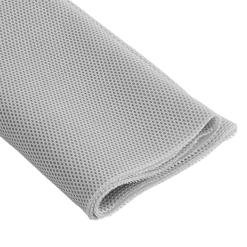 [Australia - AusPower] - Speaker Grill Cloth, 140cm x 50cm Speaker Grill Fabric Dustproof Speaker Mesh Cloth Protective Grille Cover for Stereo Audio Speaker(Gray) 