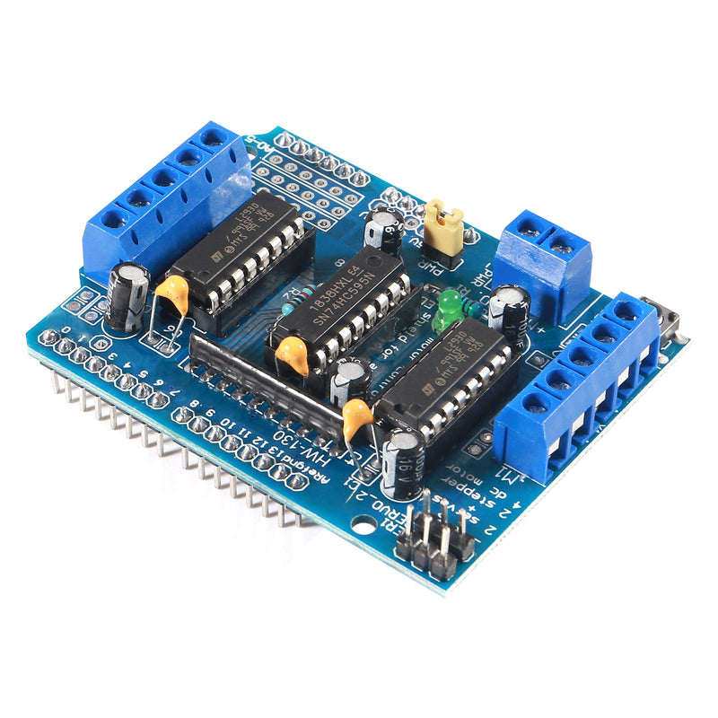 [Australia - AusPower] - ALAMSCN Robot Motor Kit DC Motor 3-6V Gear TT Motor with Tire Wheel + L293D Motor Drive Controller Motor Control Expansion Board for Arduino Smart Car 