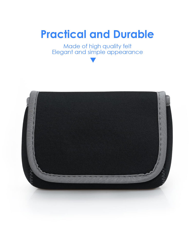 [Australia - AusPower] - LENTION Storage Medium Pouch Bag Cases for Accessories Laptop MacBook Power Adapter, Wireless Mouse, iPhone Chargers, Cellphone, Power Bank, Cord, Travel Cable Electronic Organizer - Dark Gray 6.69 * 4.72 * 2.56 inches 