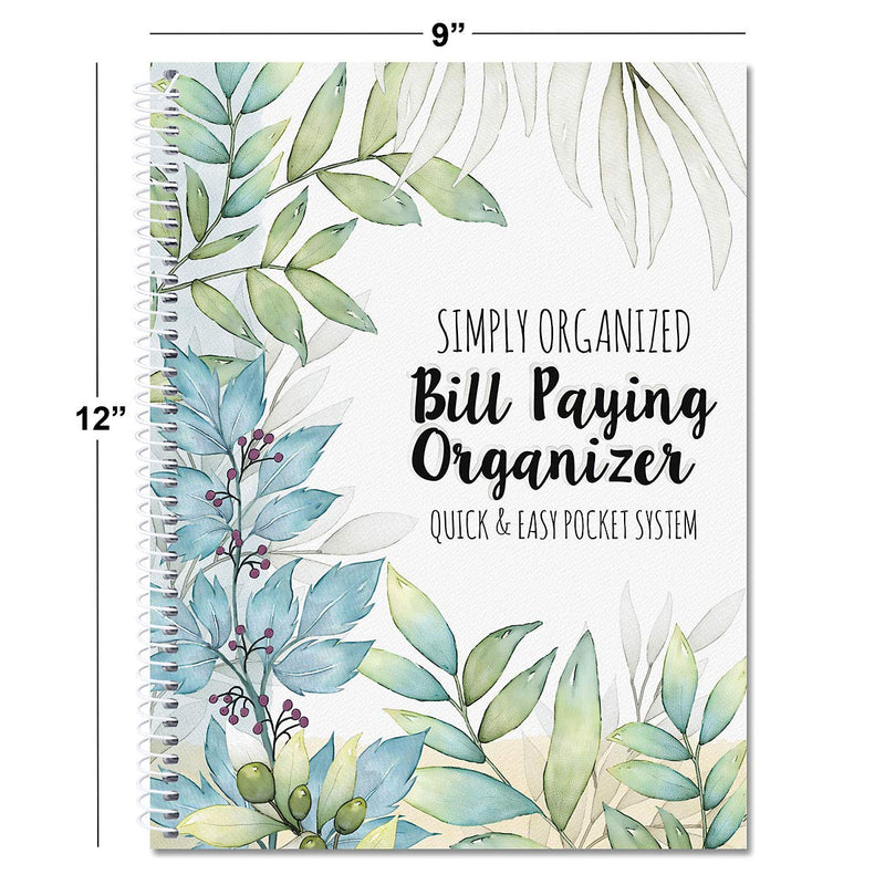 [Australia - AusPower] - The Best Days Bill Paying Organizer Book- Softcover, Spiral Bound; Includes 14 Pocket Pages, 32 Label Stickers 