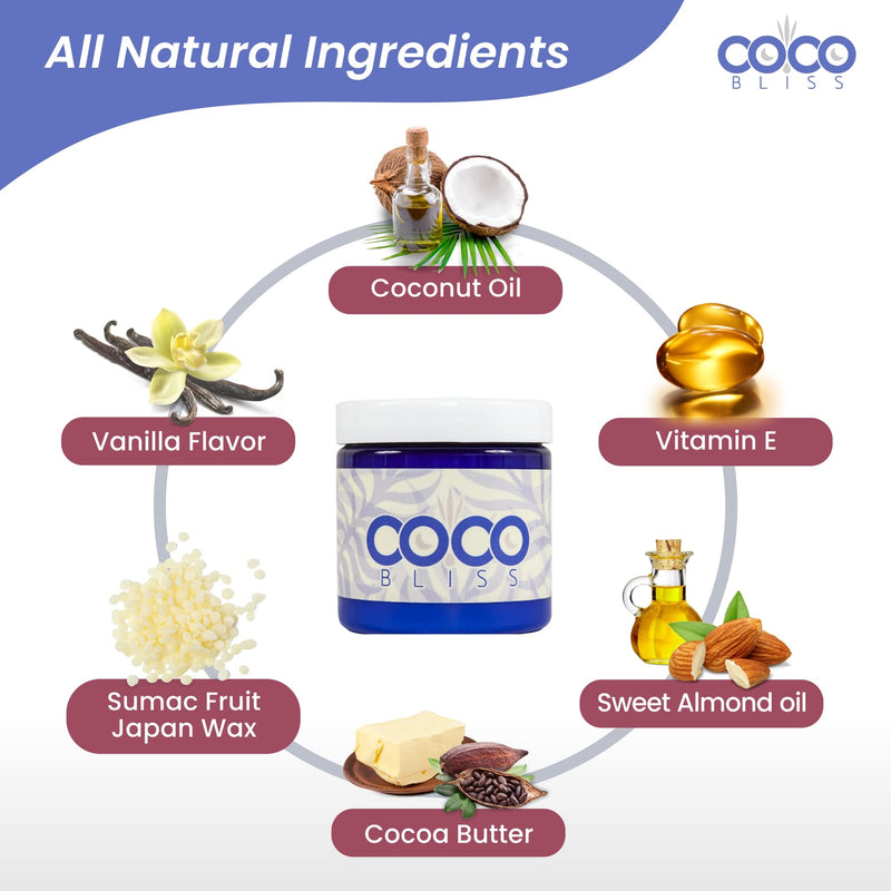 [Australia - AusPower] - Coco Bliss Natural Coconut Oil Lubricant, Intimate Moisturizer, Lube for Him and Her, Personal Massage Oil, Silky Smooth Moisturizer with Vanilla Extract and Almond Oil, 4 / 8 Fl Oz 4 Fl Oz (Pack of 1) 
