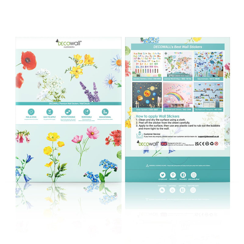 [Australia - AusPower] - DECOWALL DS12-8078 Sea Animals Wall Stickers Decals Baby Boys Bedroom Fish dÃ©cor Living Kids Nursery Ocean playroom Removable Room Seaweed Under Watercolor 